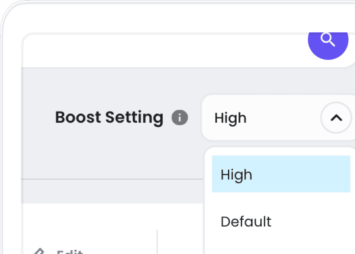 Boost Setting Adjustment