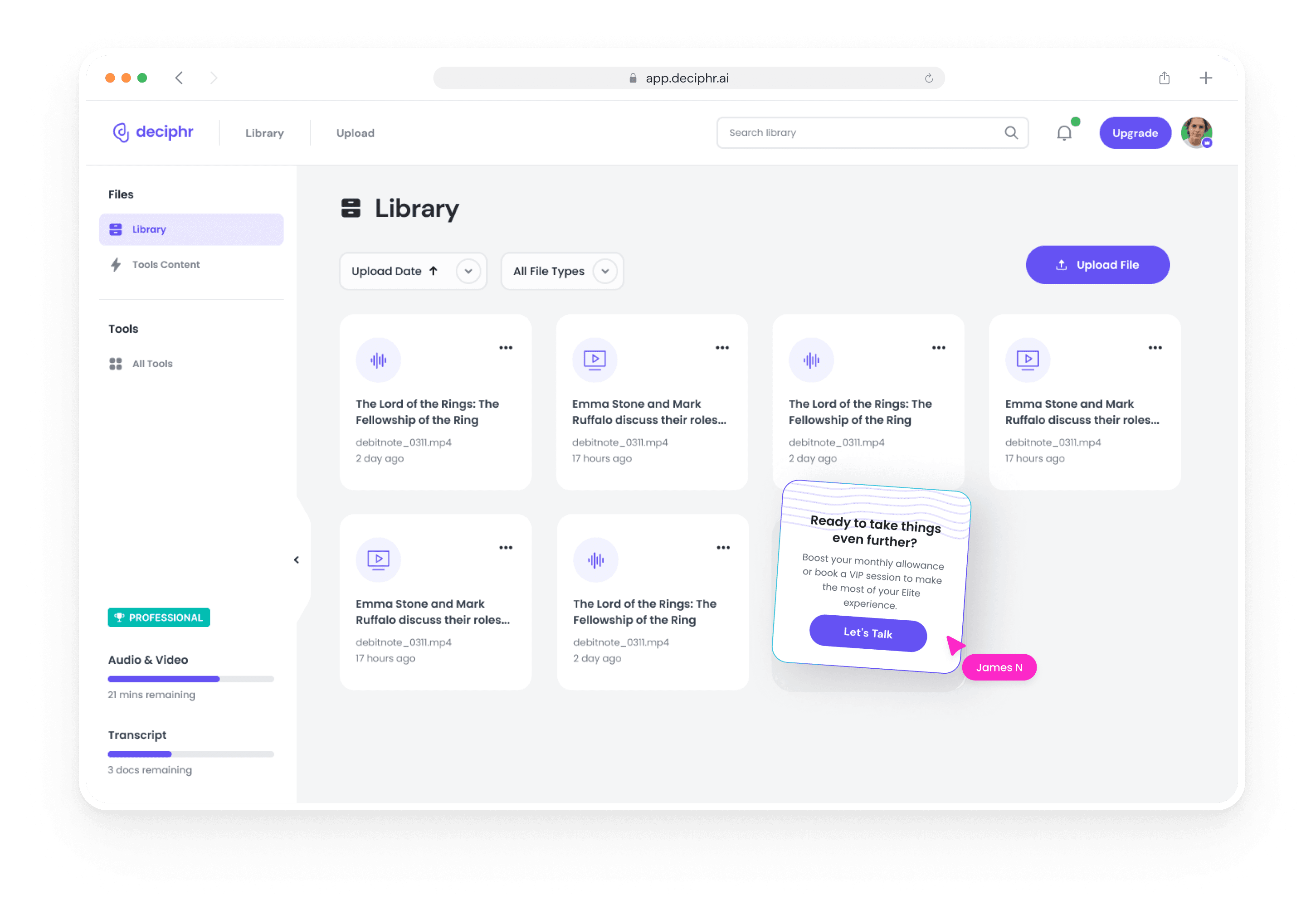 Library page